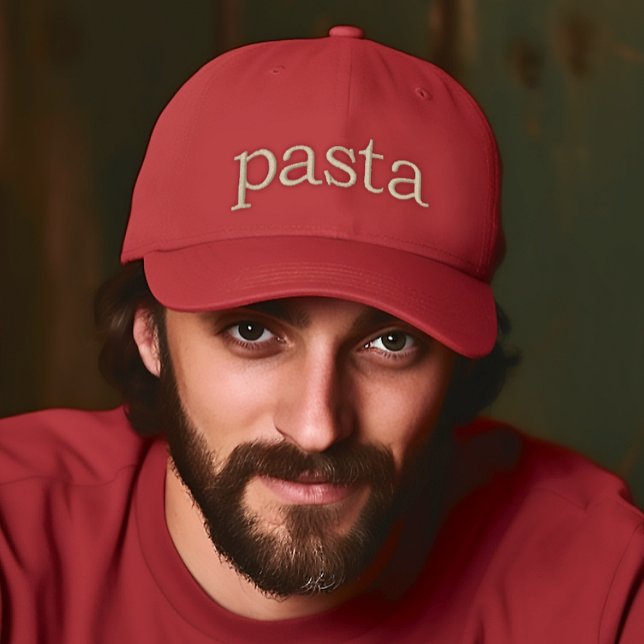 Pasta embroderade lock broderad keps (Pasta Funny Italian Embroidered Baseball Cap)