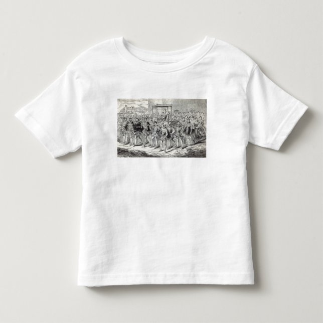Påstå framsteg av drottningen Elizabeth T-shirt (Framsida)