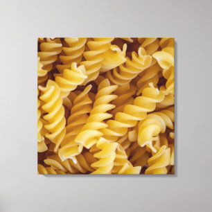 Pasta Fusilli Noodles Canvastryck
