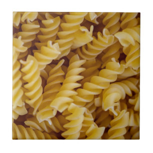 Pasta Fusilli Noodles Kakelplatta