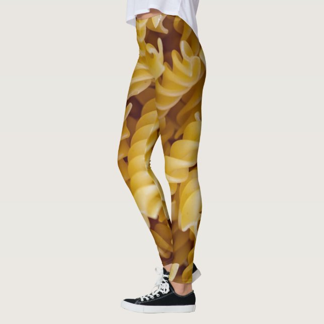 Pasta Fusilli Noodles Leggings (Vänster)