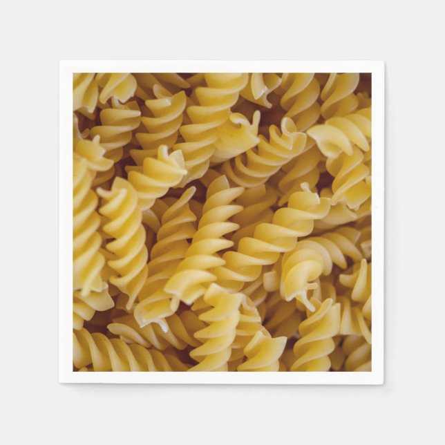 Pasta Fusilli Noodles Pappersservett (Framsidan)