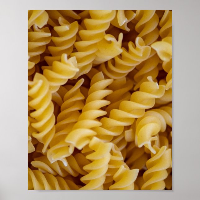 Pasta Fusilli Noodles Poster (Framsidan)