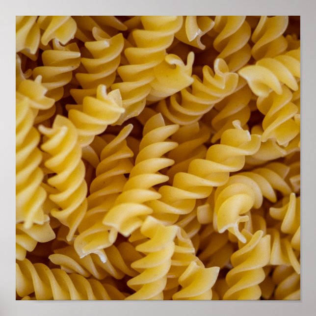 Pasta Fusilli Noodles Poster (Framsidan)