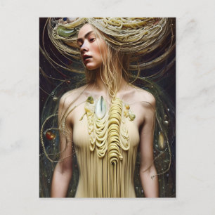 Pasta Goddess vykort