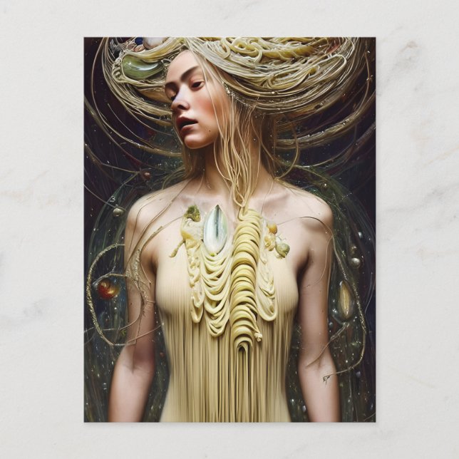 Pasta Goddess vykort (Framsida)