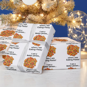 Pasta gör mig bättre rolig pastaanhängare presentpapper