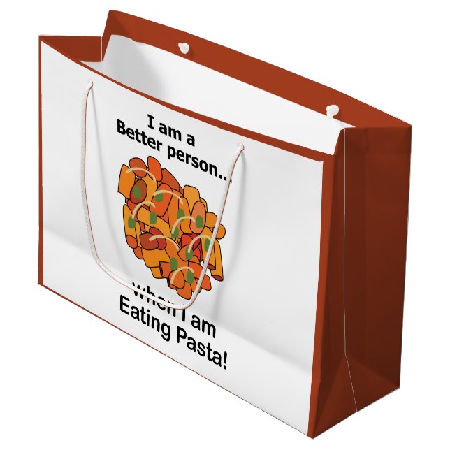 Pasta gör mig bättre Rolig pastakärlek (Framsidan Vinklad)