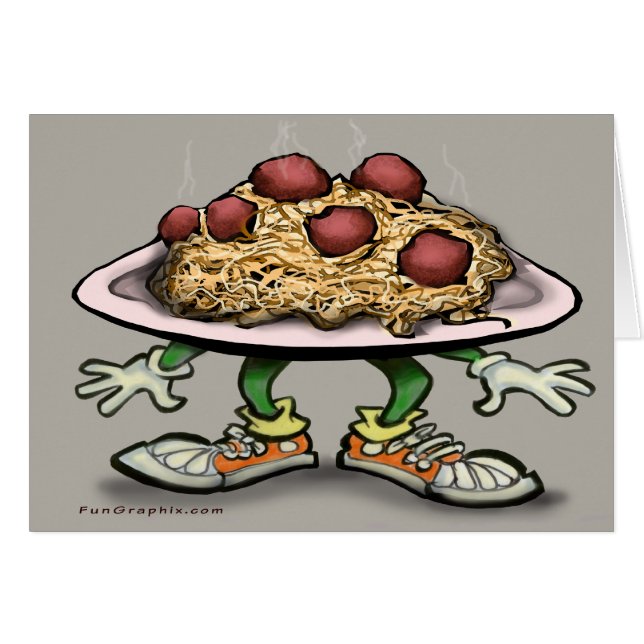 Pasta Hälsningskort (Framsidan Horizontal)