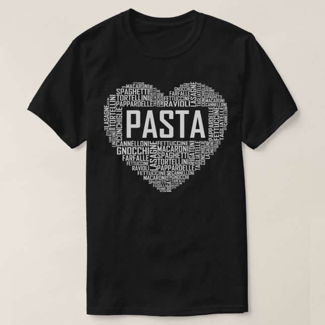 Pasta Heart 2 T Shirt (Design framsida)