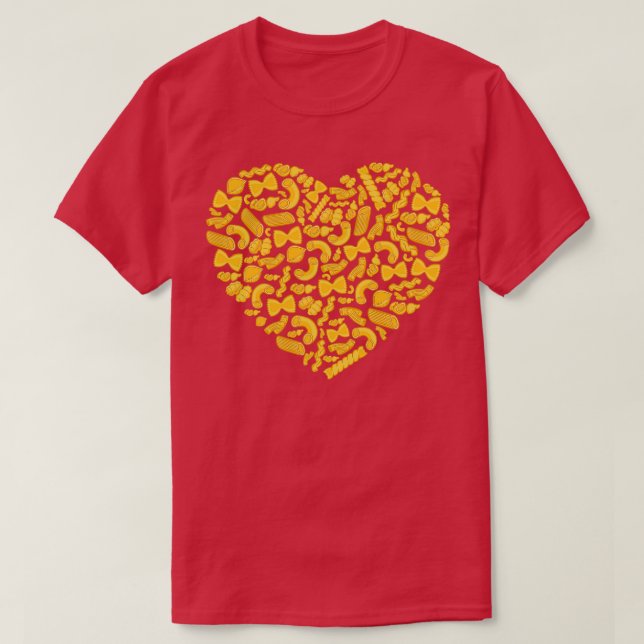 Pasta Hjarta T Shirt (Design framsida)