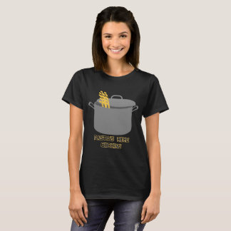 Pasta husmanskostkvinna T-tröja T-shirt