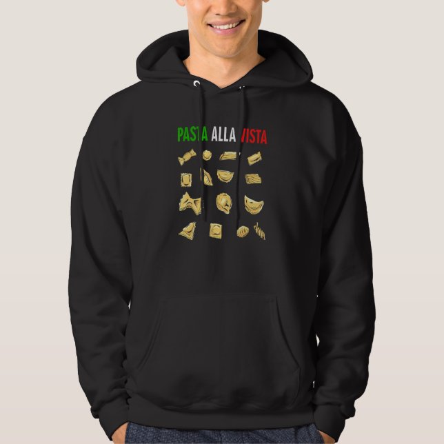 Pasta Italienska Pasta Italienska Italien Hoodie (Framsida)