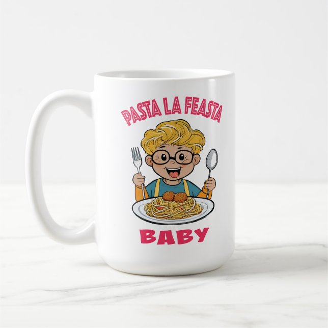 Pasta La Feasta Baby Kaffemugg (Vänster)