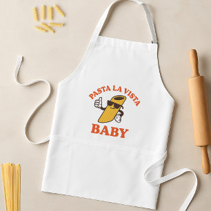 Pasta La Vista Funny Apron Italienska köket Pun Förkläde