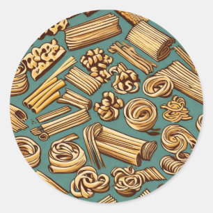 Pasta magi runt klistermärke