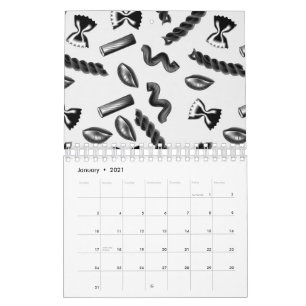 Pasta Mångfald Grå Mat Italien Älskare Matmat Kalender