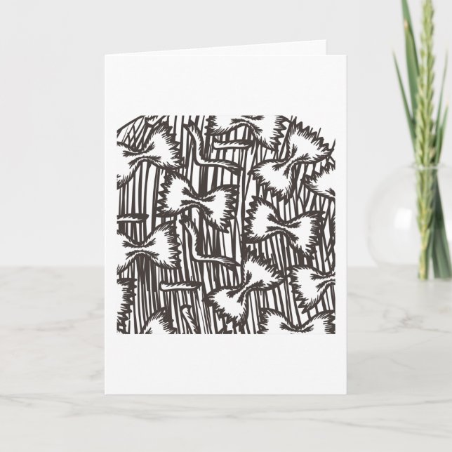 Pasta Mönster Pasta Älskare Pasta Pasta Mönster Kort (Framsida)