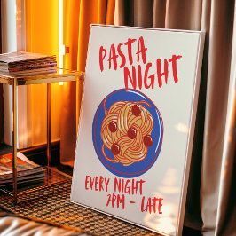 Pasta Night. Varje natt Poster