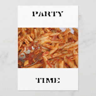 Pasta PARTY TIDSinbjudan Inbjudningar