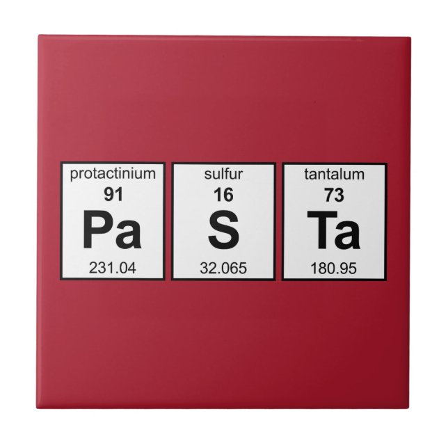 PaSTa Periodic Bord Kakelplatta (Framsidan)