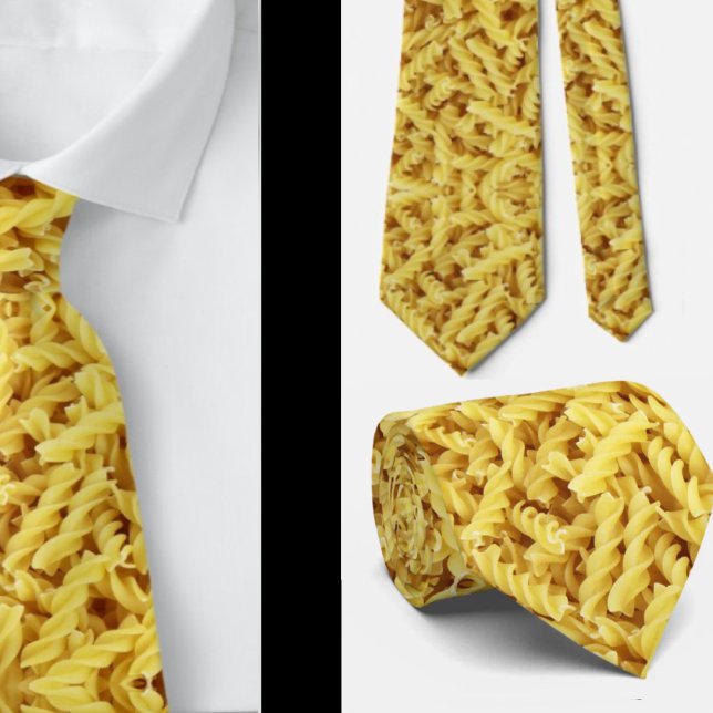 Pasta Pizza Italienska Restaurant Servitör Necktie Slips (Skapare uppladdad)