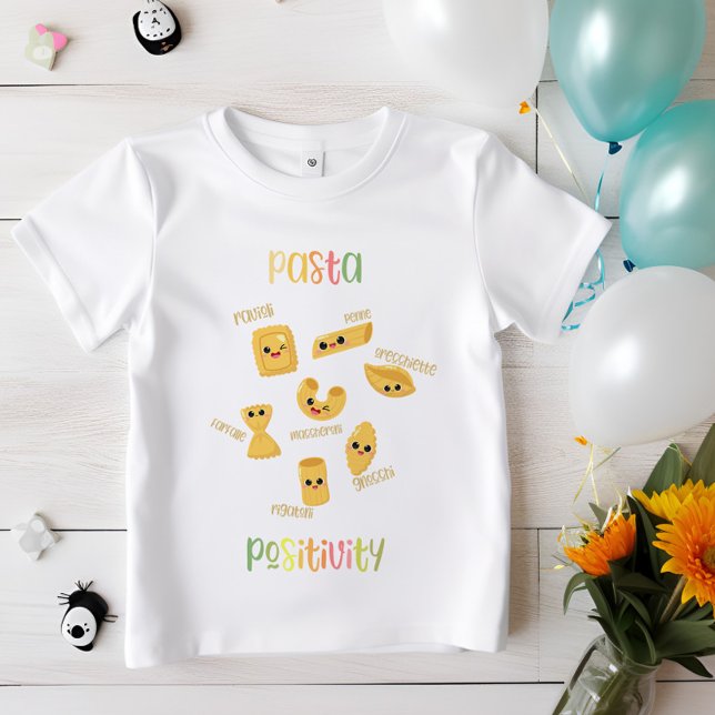 Pasta-position | Cute Italienska livsmedelsbarn T Shirt (Skapare uppladdad)