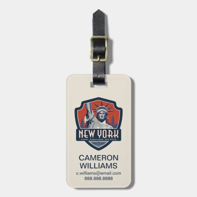 Påstå pride | New York Bagagebricka (Vertikal Framsida)