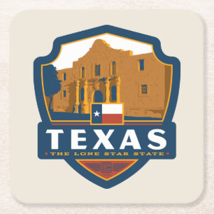 Påstå pride Texas Underlägg Papper Kvadrat