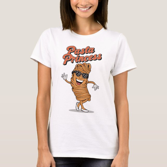 Pasta Prinzessin Shirt T (Framsida)