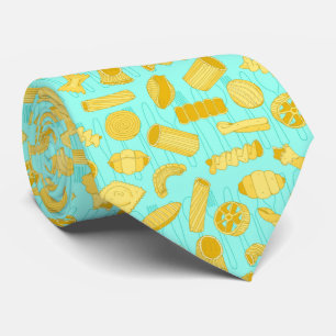 Pasta Shapes Patterned Blue Italy Chef Slips