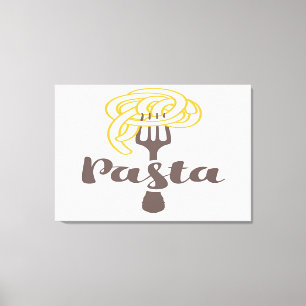 Pasta Spaghetti Canvastryck
