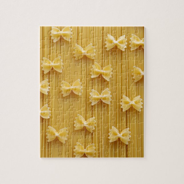 Pasta Spaghetti Noodles Abstrakt Pussel (Vertikal)