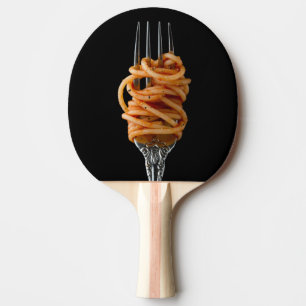 Pasta spun på en gaffel, Food Spaghetti Pingisracket