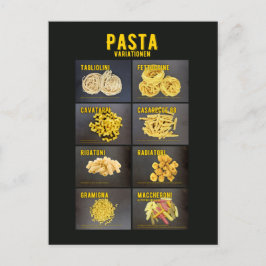 Pasta Variationen Italienisches Restaurant Zutaten Vykort