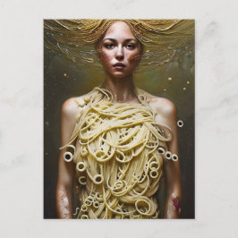 Pasta Woman Vykort