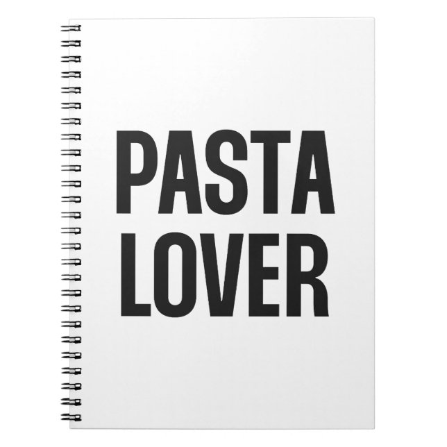 Pastaälskare Anteckningsbok (Framsidan)