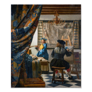 Påstådd färg Johannes Vermeer Fototryck