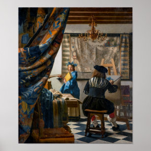 Påstådd färg Johannes Vermeer Poster