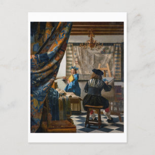Påstådd färg Johannes Vermeer Vykort