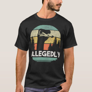 Påstådd Ostrich T Shirt Funny Bird Älskare