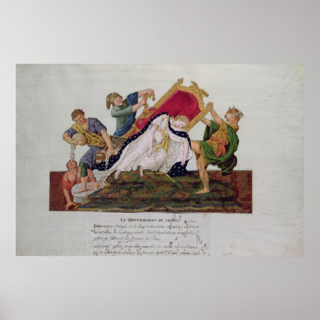 Påstådd vältning av tronen poster (Framsidan)