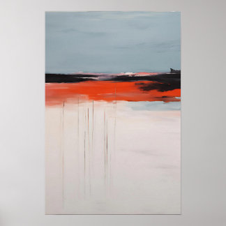 Påstående Brushstroke Art - Fetstilteckning Poster