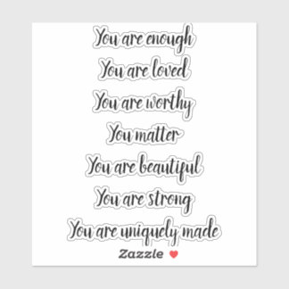 Påstående för bekräftelse klistermärken