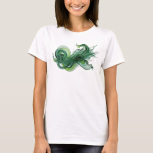 Påstående Grön ABSTRAKT KONST Design T Shirt