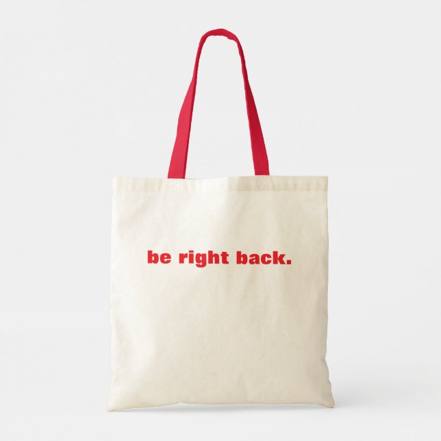 Påstående Tote Bag Tygkasse (Baksida)