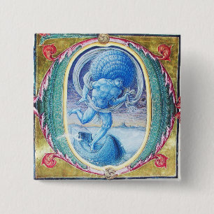 PÅSTÅENDE VIND ANTIQUE BLOMMIGT MINIATURE MONOGRAM KNAPP