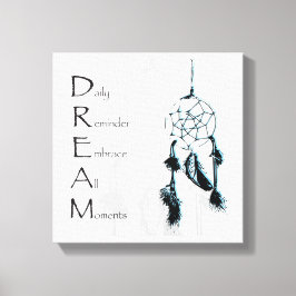 Påståendet om inspirerande kraftfulla drömmar Catc Canvastryck