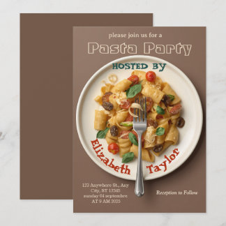 Pastafest Inbjudan Italiensk Middagsfirande