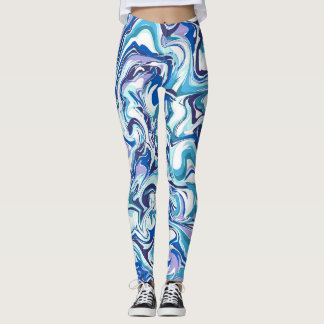 PASTAL BROWN CHIC BLONDE FALL UTFALL vatten FÄRG Leggings